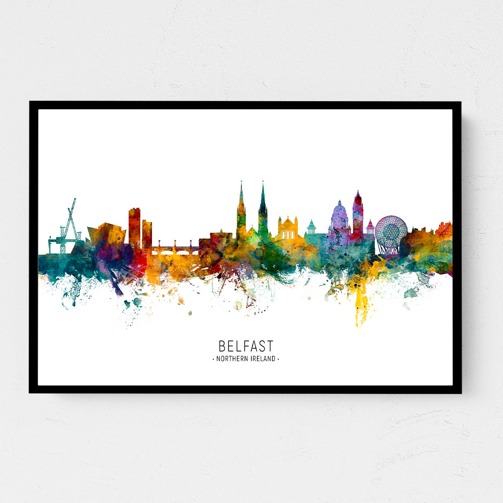 Belfast Northern Ireland Skyline Wall Art